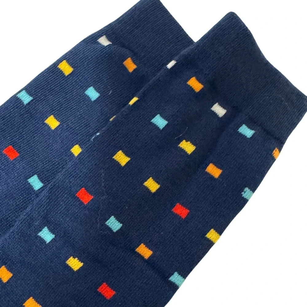 ALDI Gear Socks 2 Pair Womens Small Blue Red Yellow Logo Limited Edition Crew